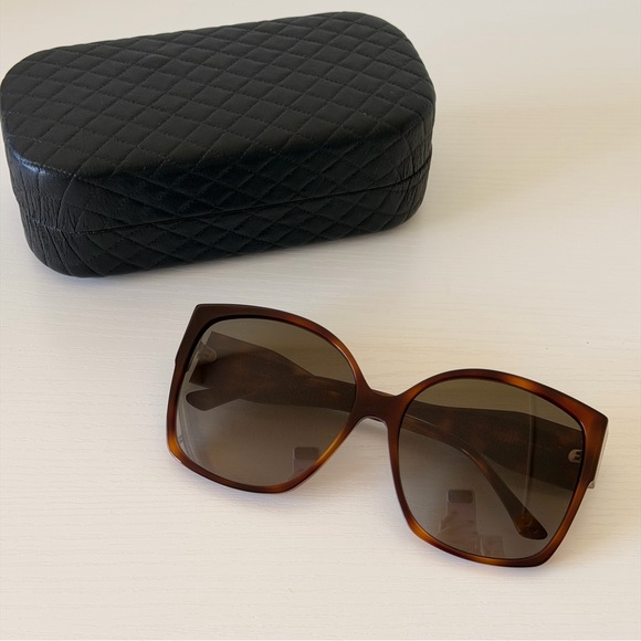 New! Jimmy Choo Elegant Brown Sunglasses Noemi/S 086HA Authentic